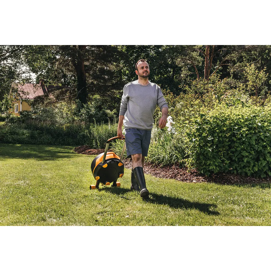 Автоматична котушка зі шлангом Fiskars XL з роликами (1067548) - фото 5