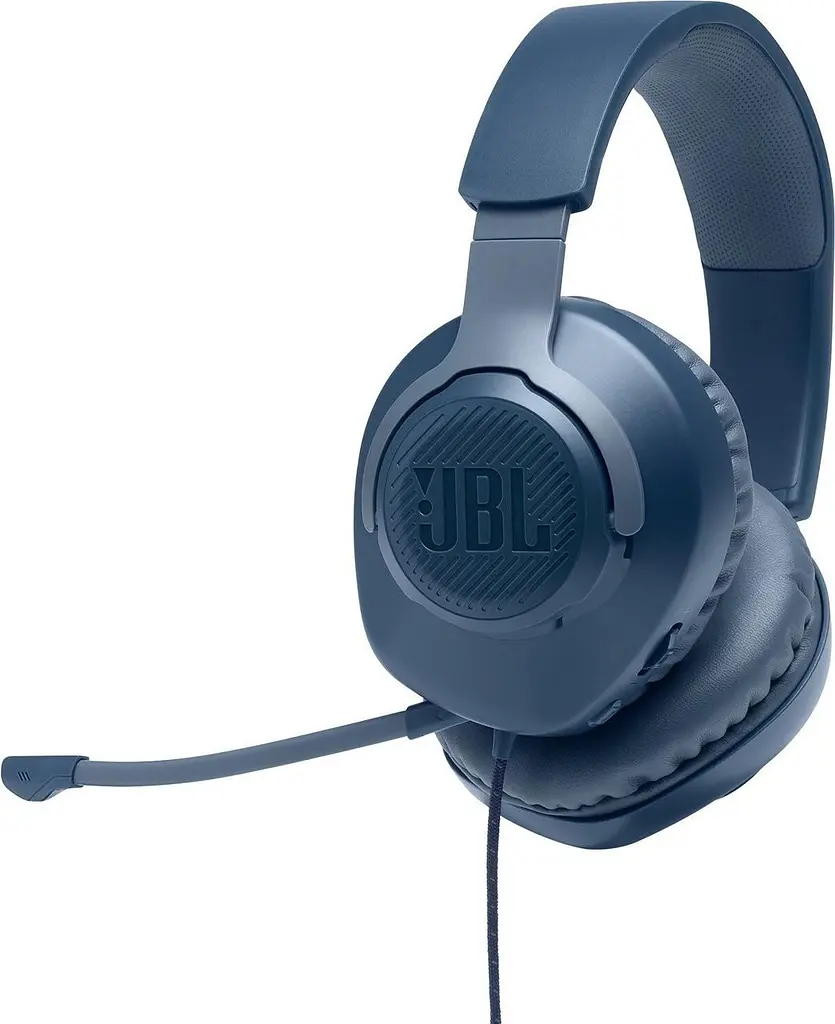 Наушники JBL QUANTUM 100 Mic Blue (JBLQUANTUM100BLU) - фото 5