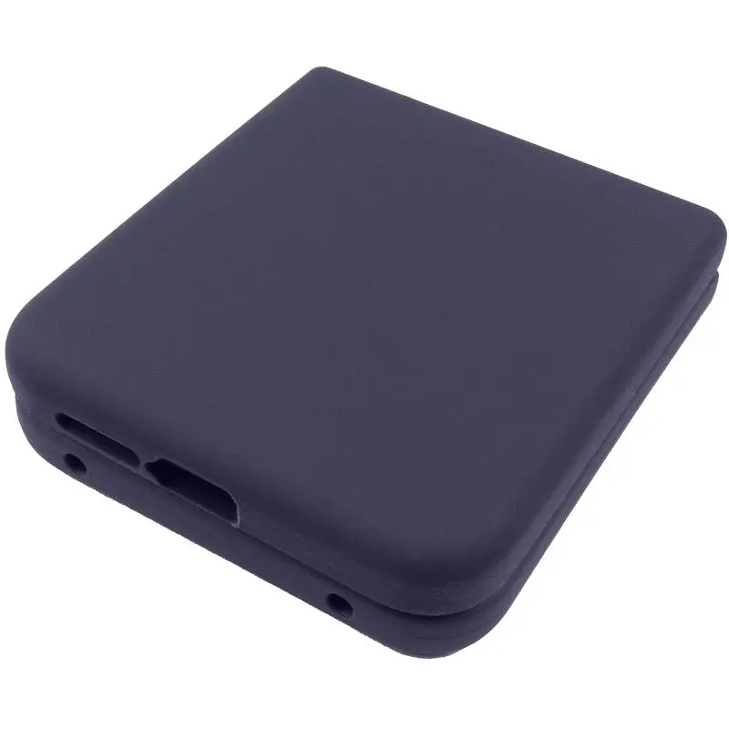 Чехол Foldables Silicone Cover Lakshmi (AAA) для Motorola Razr 50 Темно-синий / Midnight blue - фото 4