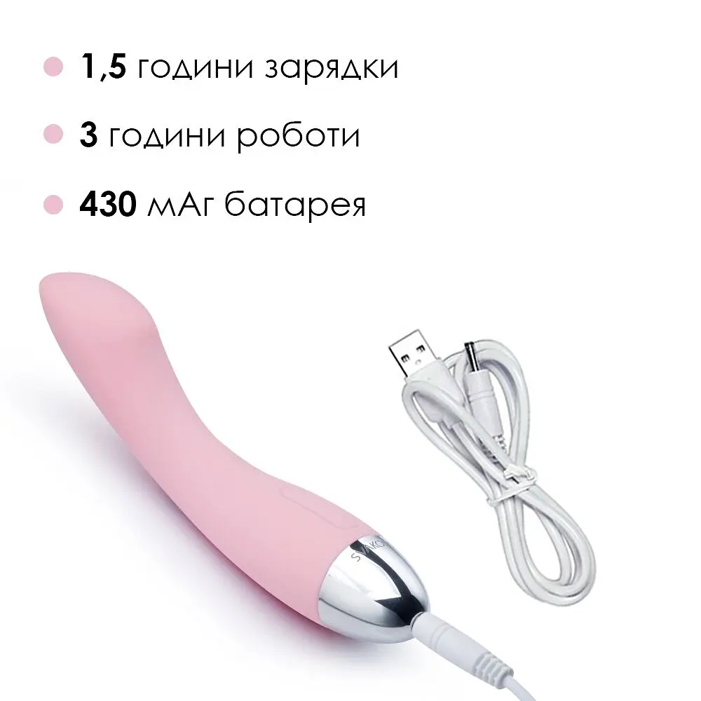 Вібратор для точки G Svakom Amy Pale Pink - фото 4