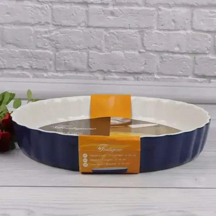 Форма для запекания Fontignac OW0016 керамическая 28 см для пирогов и запеканок - фото 3