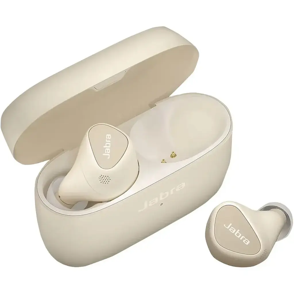 Наушники беспроводные Jabra Elite 5 ANC золотисто-бежевые - фото 2
