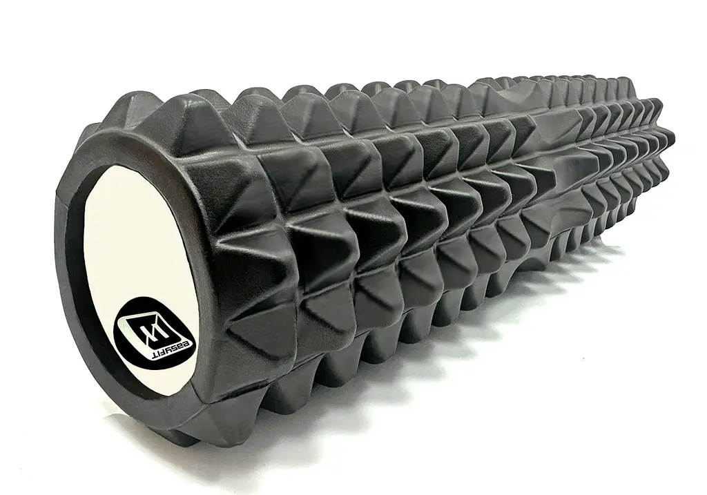 Масажний ролик EasyFit Grid Roller 45 см v.2.2 Чорний - фото 3