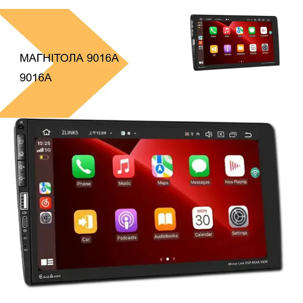 Универсальная магнитола 9016A 9'' Android 11 4/32 с IPS CarPlay (43198-9016A_2762) - фото 3