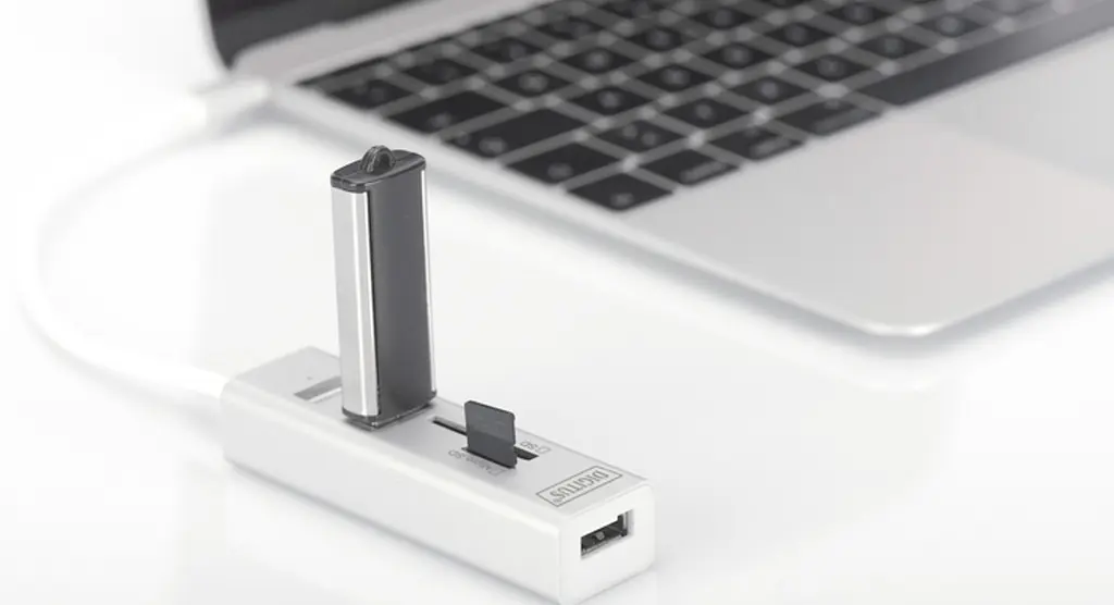 Digitus Сетевой концентратор OTG USB 2.0 типа С - фото 3
