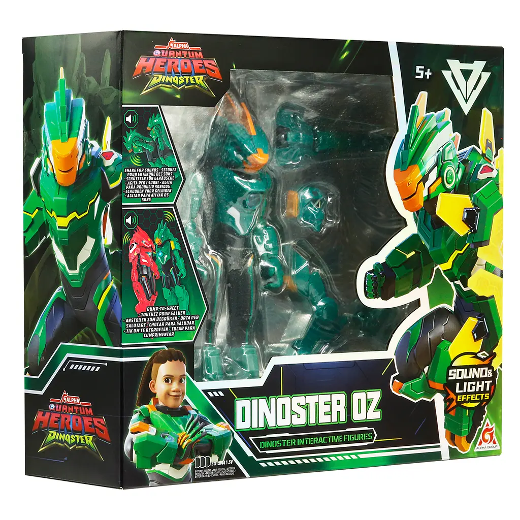 Фігурка з аксесуарами Dinoster - Оз зі світлом та звуком 20 см (EU583833) - фото 5