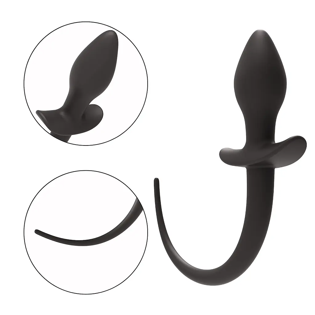 Анальна пробка Erospace Wild Play C3 16.9 см (чорний) - фото 5