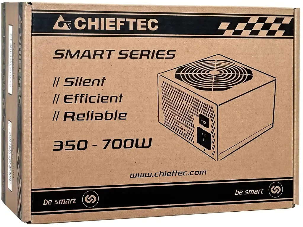 Chieftec Блок живлення RETAIL Smart GPS-600A8, 600W, 12cm fan, eff. >85%,24+8pin(4+4),2xMolex,4xSATA,2xPCIe 8pin(6+2) - фото 4