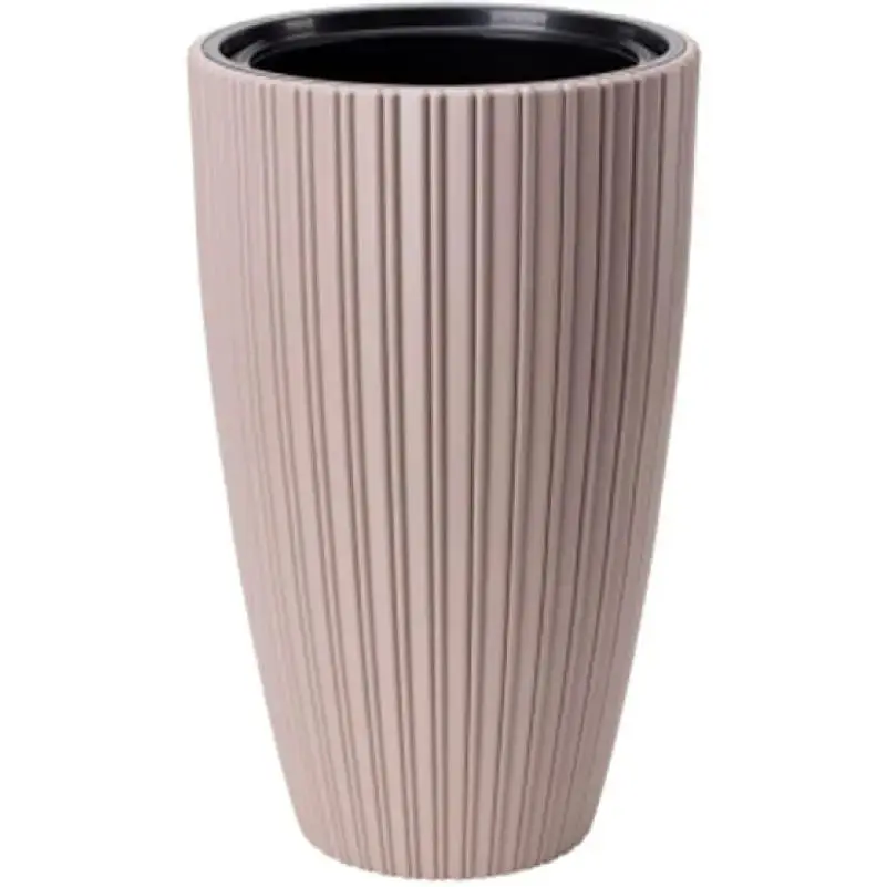 Горщик для квітів Form-Plastic Міка слім-30 5.5 л бежевий (5100-051) - фото 1