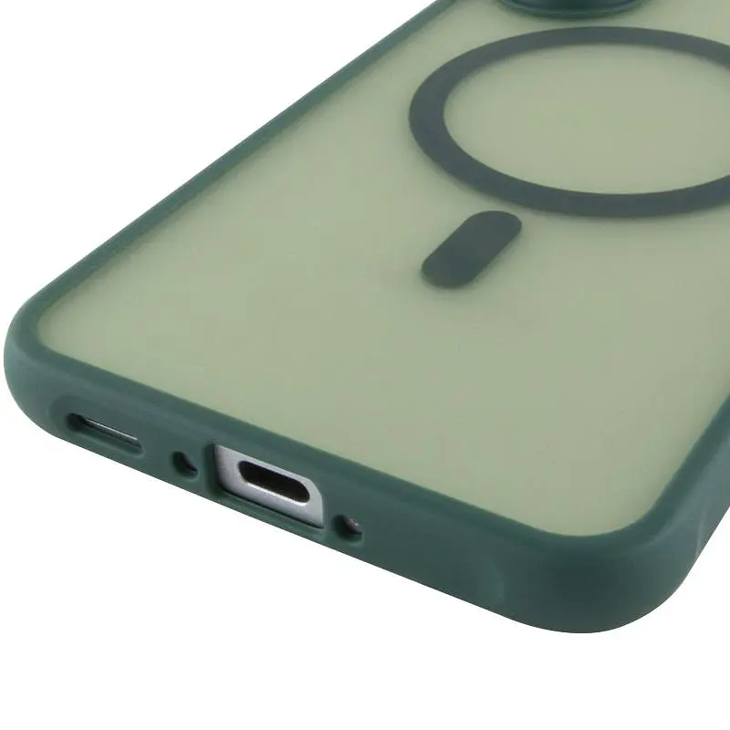 Чохол TPU Bloom with MagSafe для Samsung Galaxy S25 FE Green - фото 5