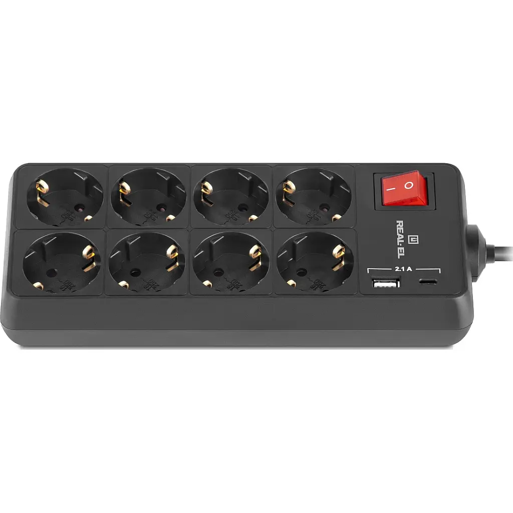 Мережевий фільтр живлення REAL-EL RS-PROTECT 805 3m, black (EL122300043) - фото 6