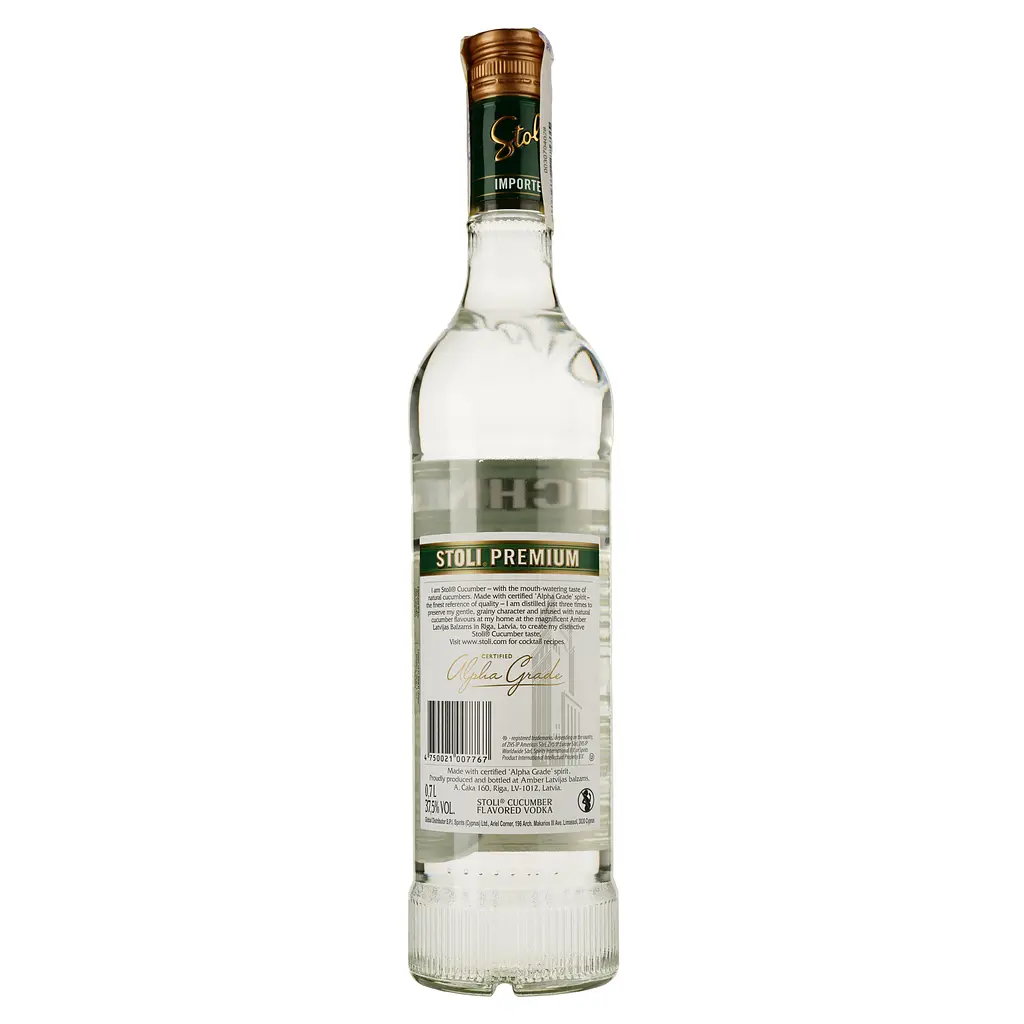 Горiлка Stoli Vodka Cucumber 37.5 % 0.7 л - фото 2