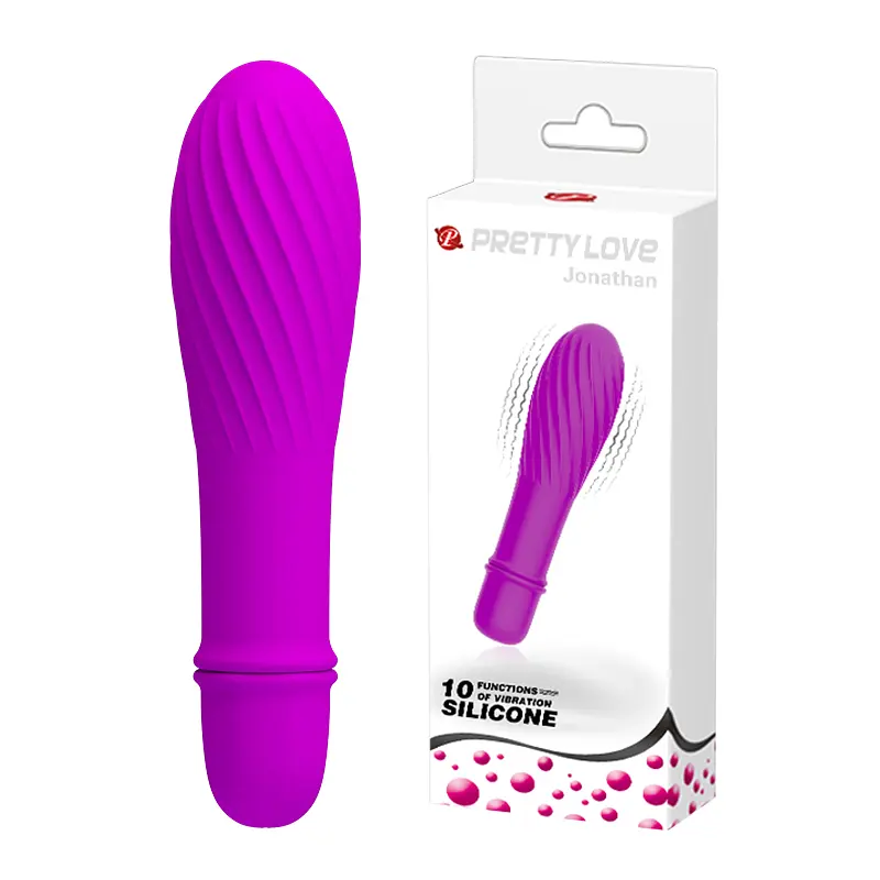 Вібратор Pretty Love Jonathan Vibrator Purple, 12,3 см фіолетовий - фото 8