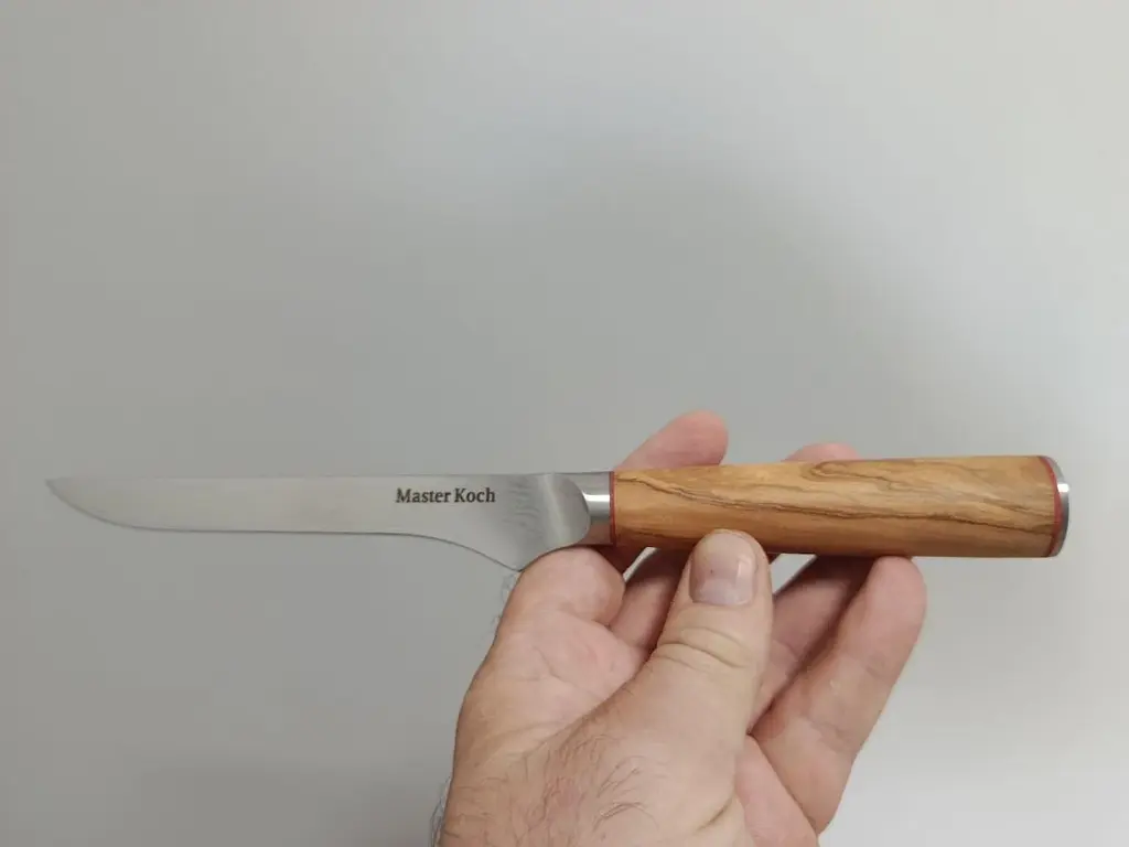 Ніж обвалочний Damascus DK-OK 4006 olivewood handle 67 шарів - фото 2