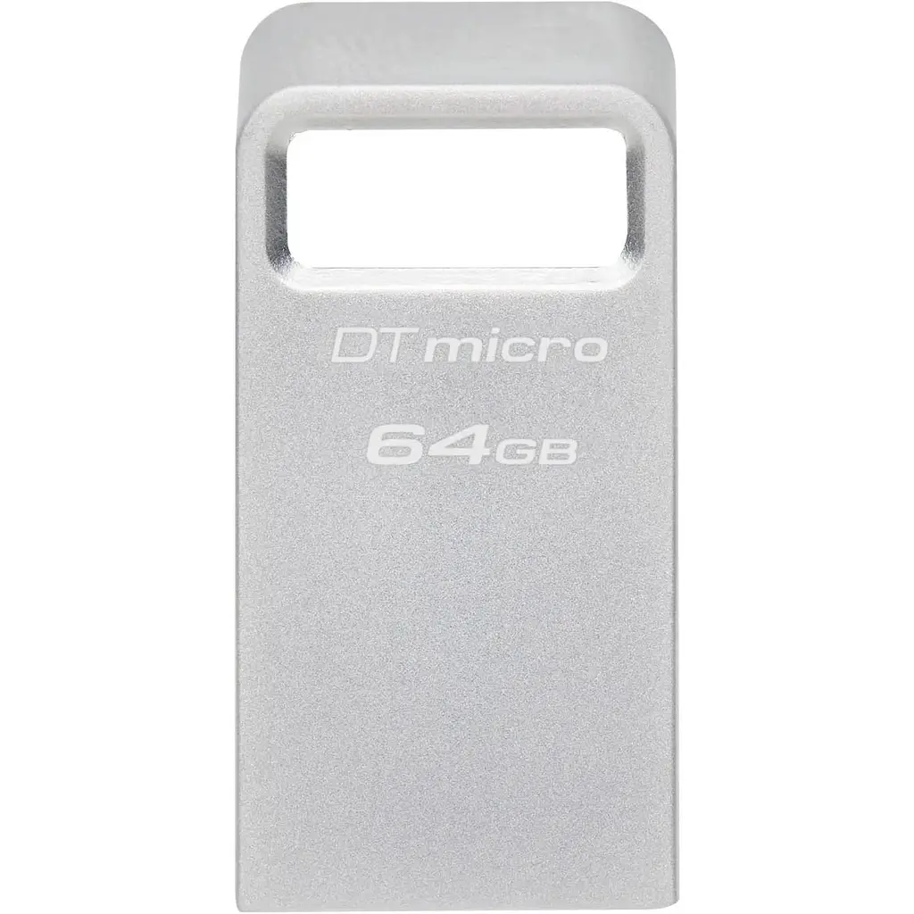 USB флеш-накопитель Kingston DataTraveler Micro 64GB USB-A 3.2 Gen 1 Metal (DTMC3G2/64GB) [92135] - фото 2