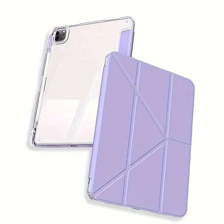 Обложка BeCover Ultra Slim Origami Transparent с креплением Apple iPad Pro 11" M4 2024 Purple (711692) - фото 5