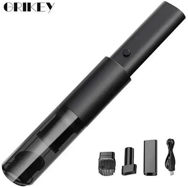 Автомобільний пилосос Grikey Office 505 компактний 2в1 з насадками 6кПа 120W Чорний (GK505) - фото 2