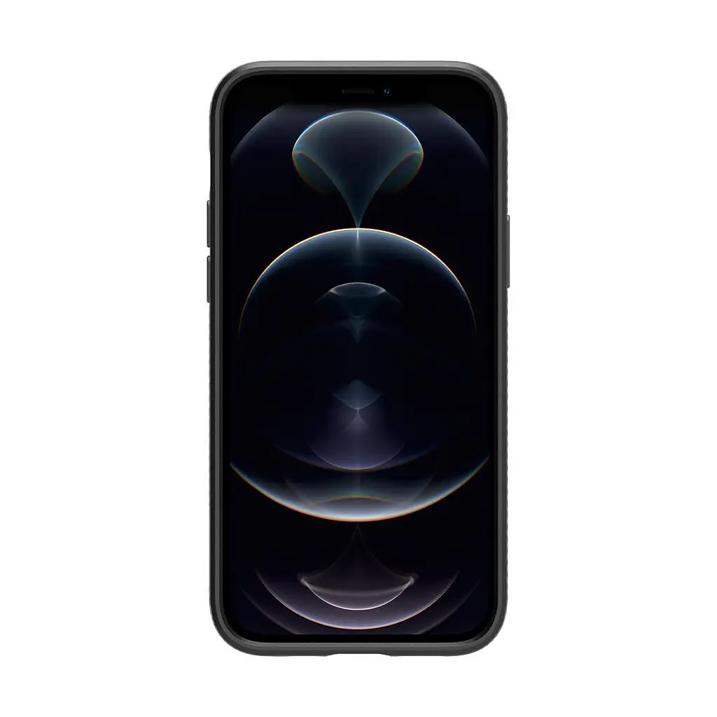 Чехол Spigen Liquid Air для iPhone 12 Pro/12 Matte Black (ACS01701) + защитное стекло - фото 7