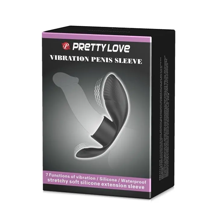 Віброкільце Pretty Love Master Ring 11 см (чорний) - фото 4