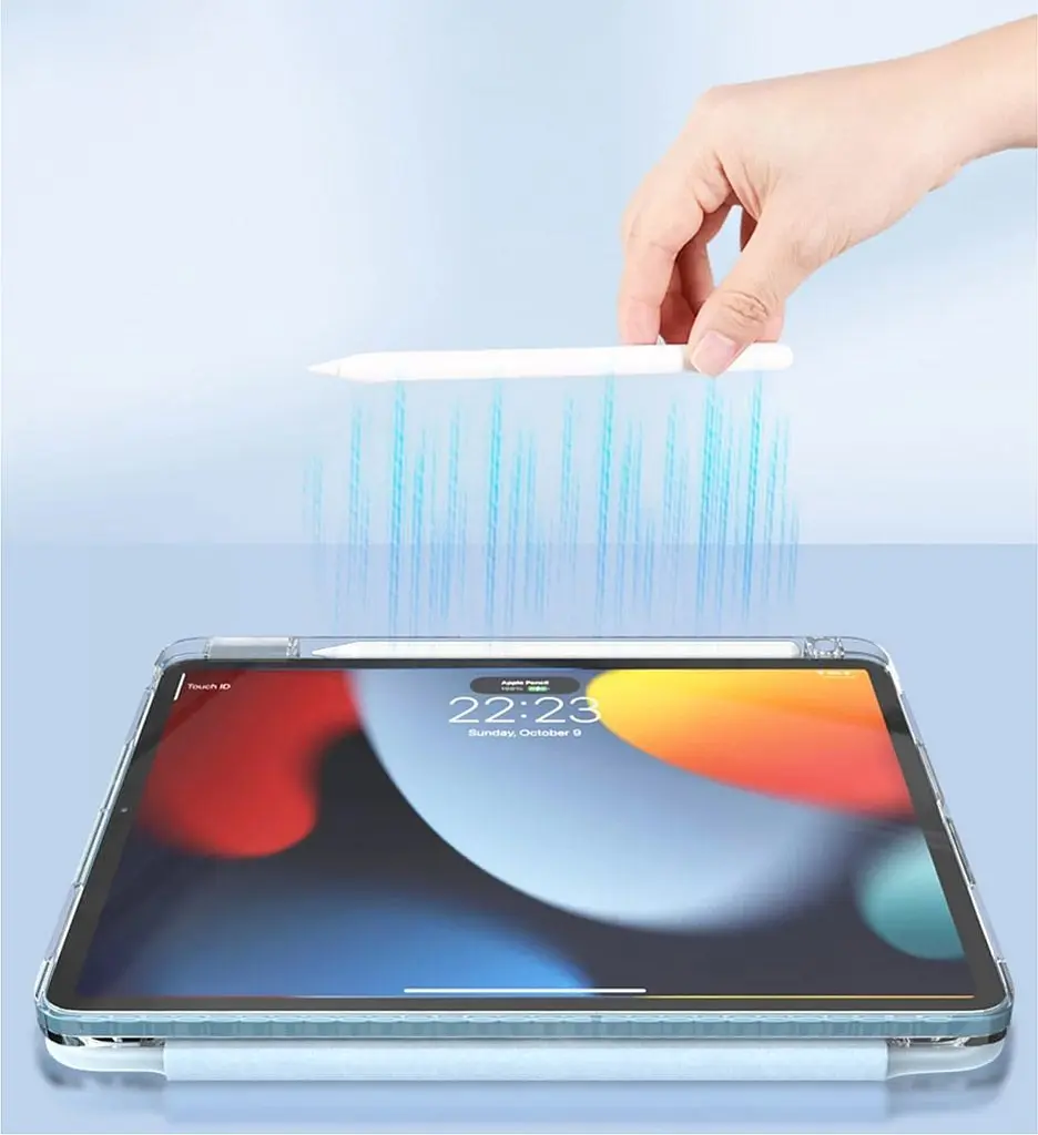 Чохол-книжка Comma Joy PU with Pencil Slot для Apple iPad Pro 13 (2024-2025) Gray [111050] - фото 7