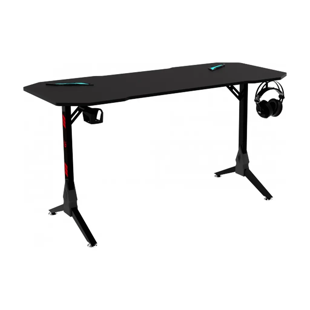 Комп'ютерний стіл GT Racer T-1211 Black (T-1211 (120x60x73) Black) - фото 4