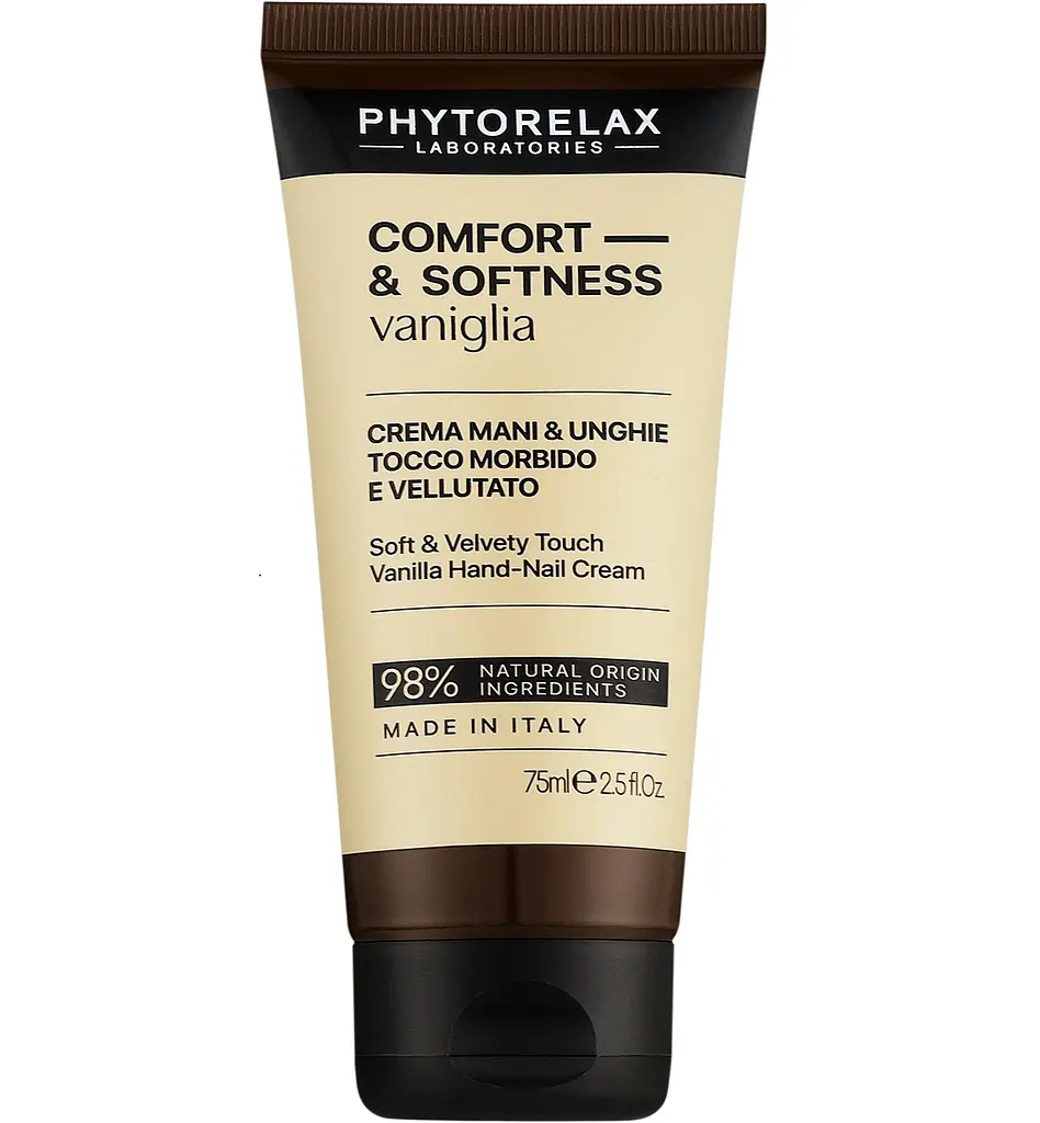 Пом'якшуючий крем для рук та нігтів з оксамитовим ефектом Phytorelax Laboratories Vanilla Hand & Nail Cream 75 мл