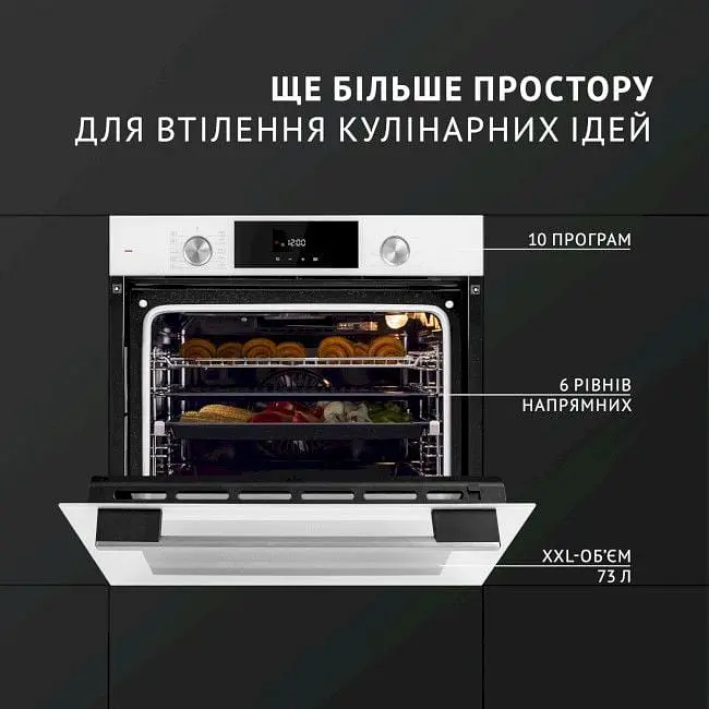 Духовой шкаф Perfelli Diamond 6D10N Bianco - фото 7