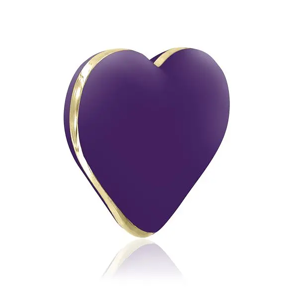 Вібратор-сердечко Rianne S: Heart Vibe Purple, 10 режимів, медичний силікон, подарункове паковання - фото 2