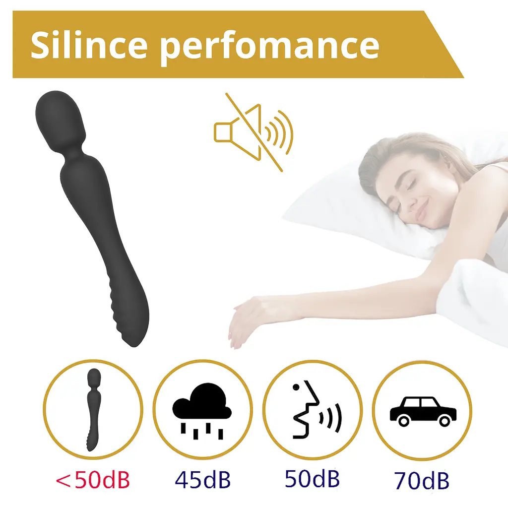 Вібратор Erospace Sweet Play Wand Vibrator 2in1 A8 62050070-0008 104547 - фото 2