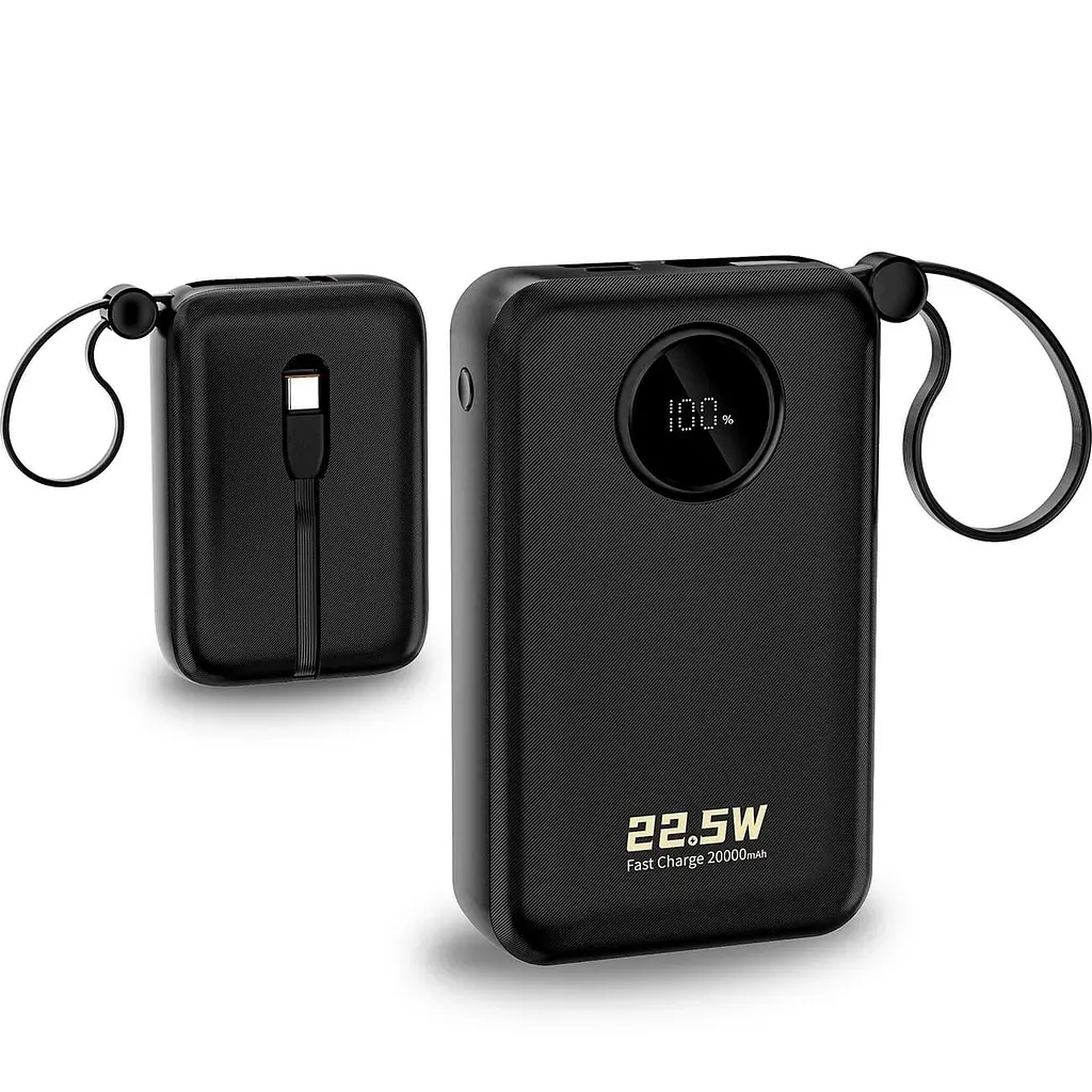 Павербанк Dudao Black 20 000 mAh / 22.5 Вт (6977196680016) - фото 2