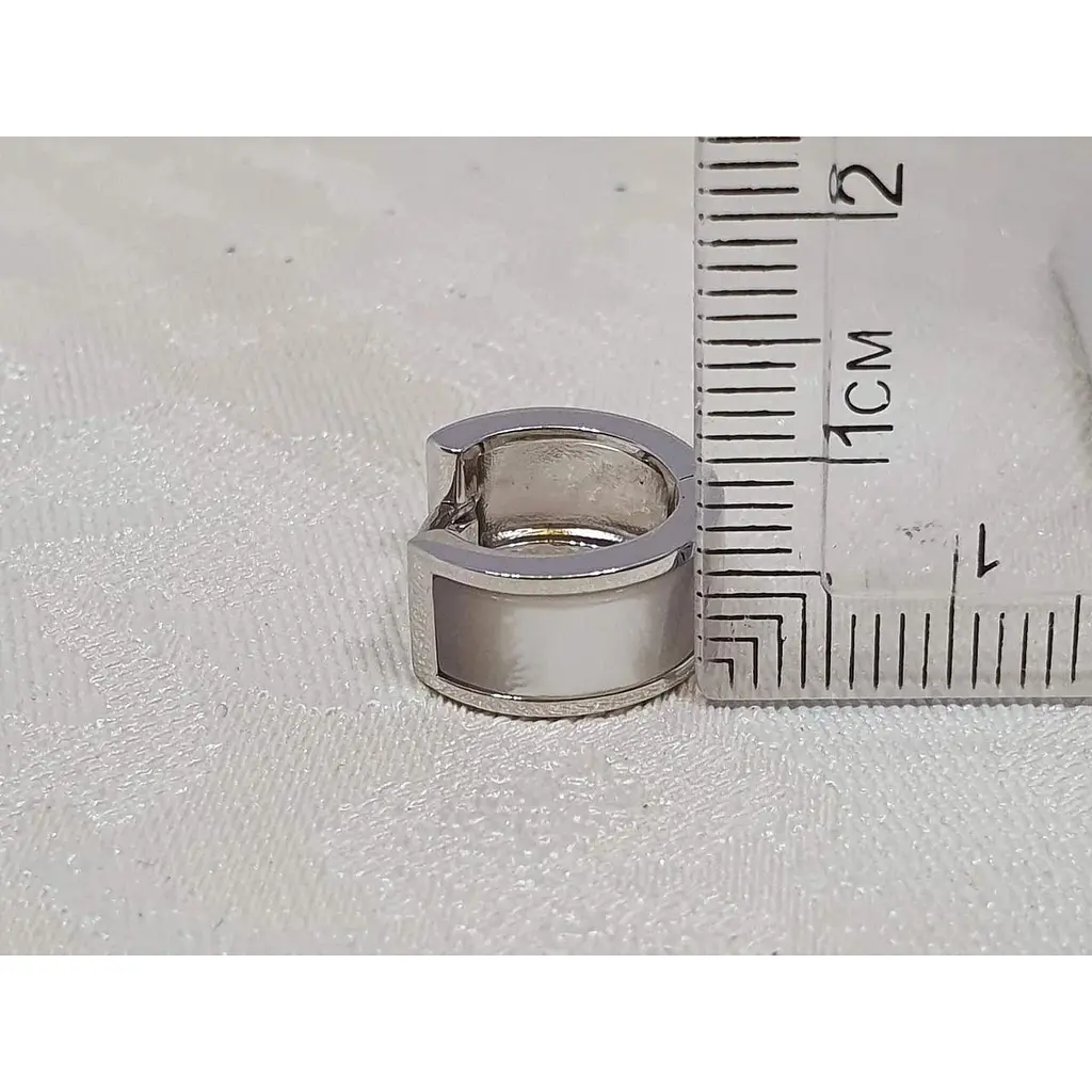 Срібні сережки Аметист з перламутром 1156512 - фото 6