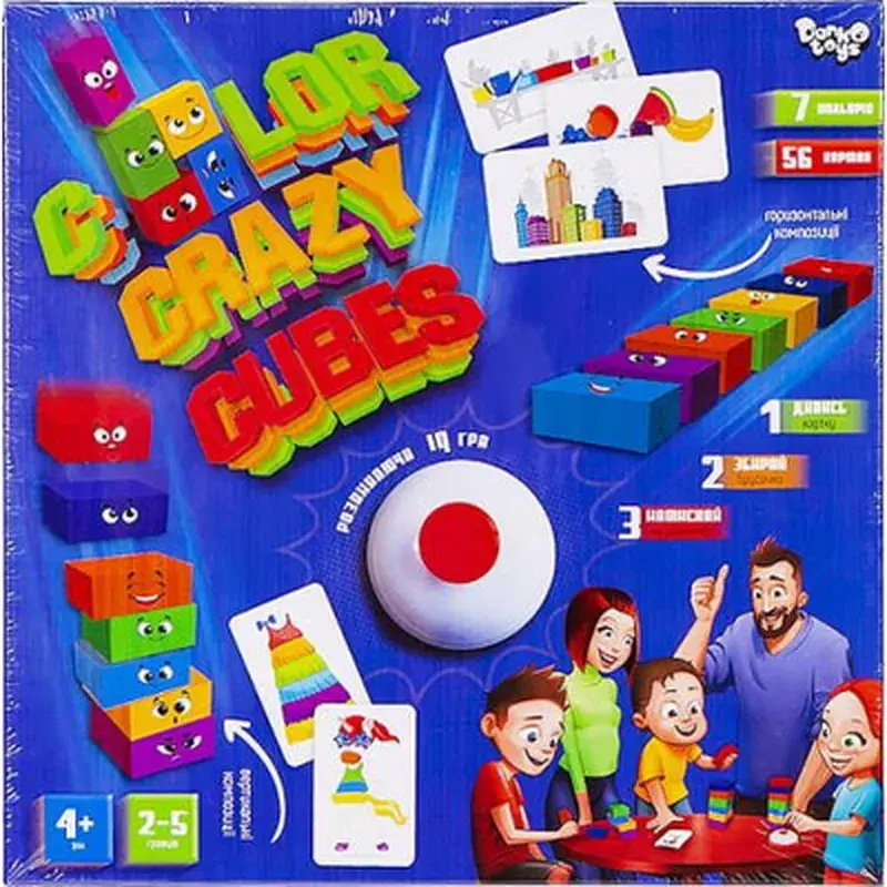Настільна гра Danko Toys Color Crazy Cubes (укр.) (CCC-02-01U) - фото 2