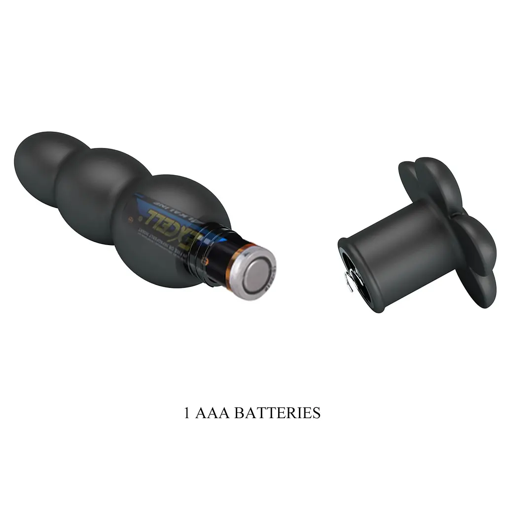 Анальна пробка Pretty Love Jadier 11 см (чорний) - фото 4