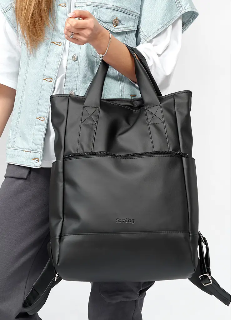 Сумка Sambag Shoper RCH чорна 43 х 31 х 15 см (93541001) - фото 8