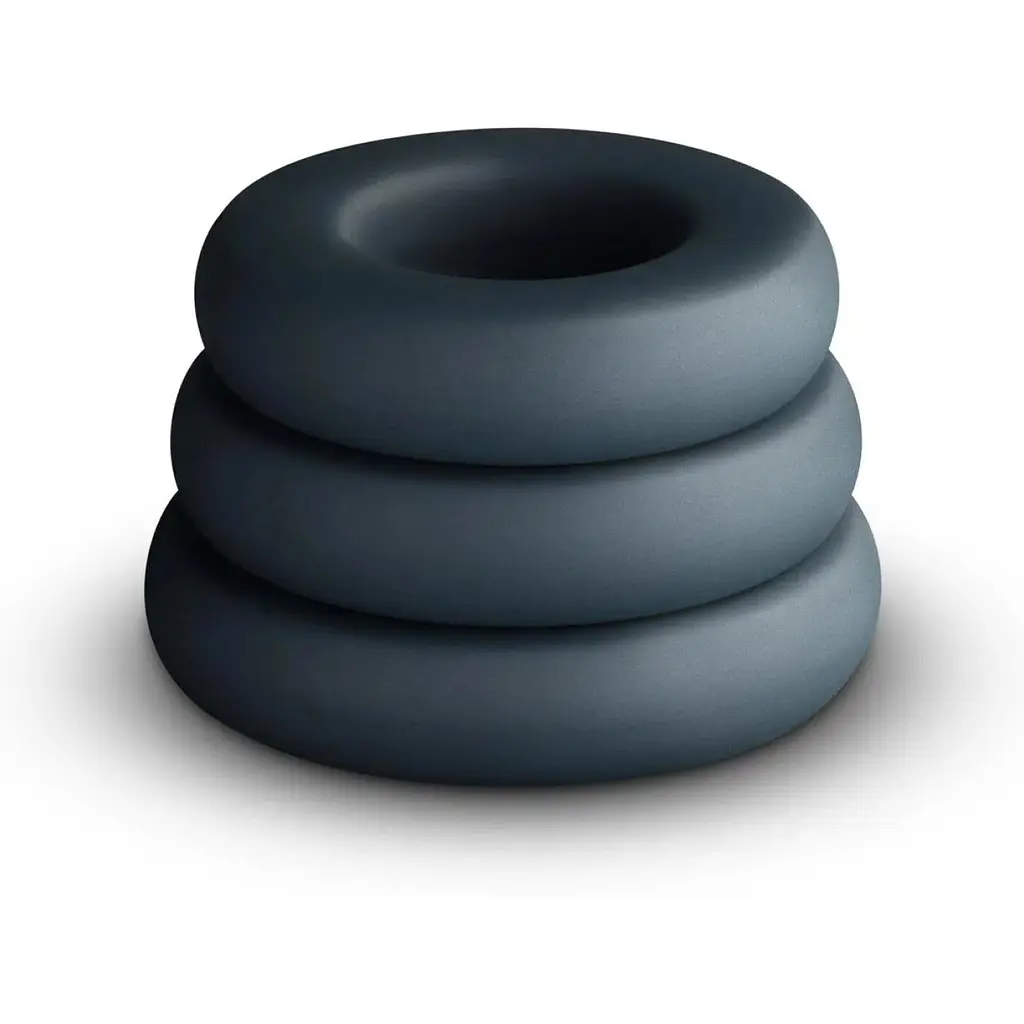 Набор эрекционных колец BOners 3-Piece Hefty Cock Ring Set - фото 3