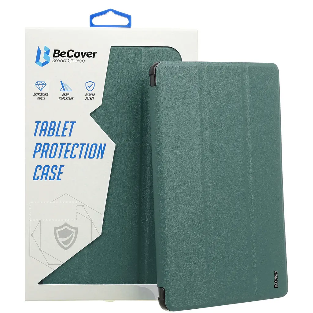 Чохол BeCover TPU Edge з кріпленням Apple Pencil для Apple iPad Air 11 M2 2024 Темно-зелений (711433)