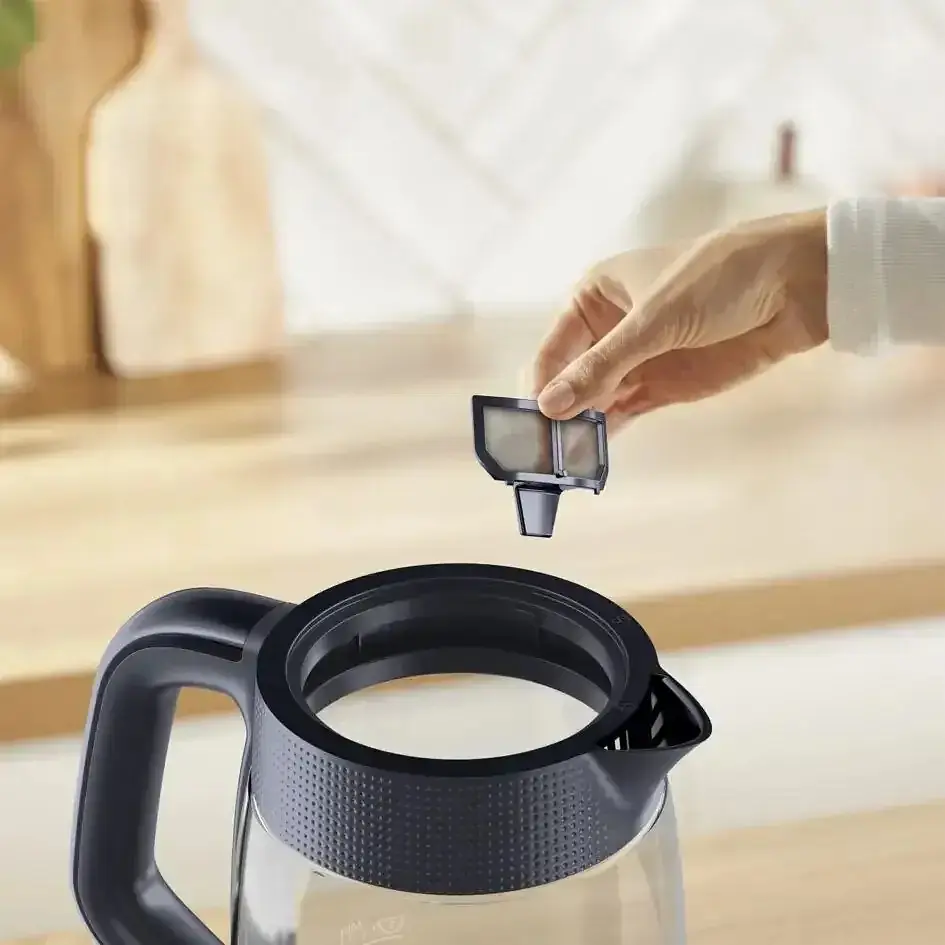 Чайник електричний Tefal Morning Glass Kettle 1.7 л чорний (KO2G08E0) - фото 6