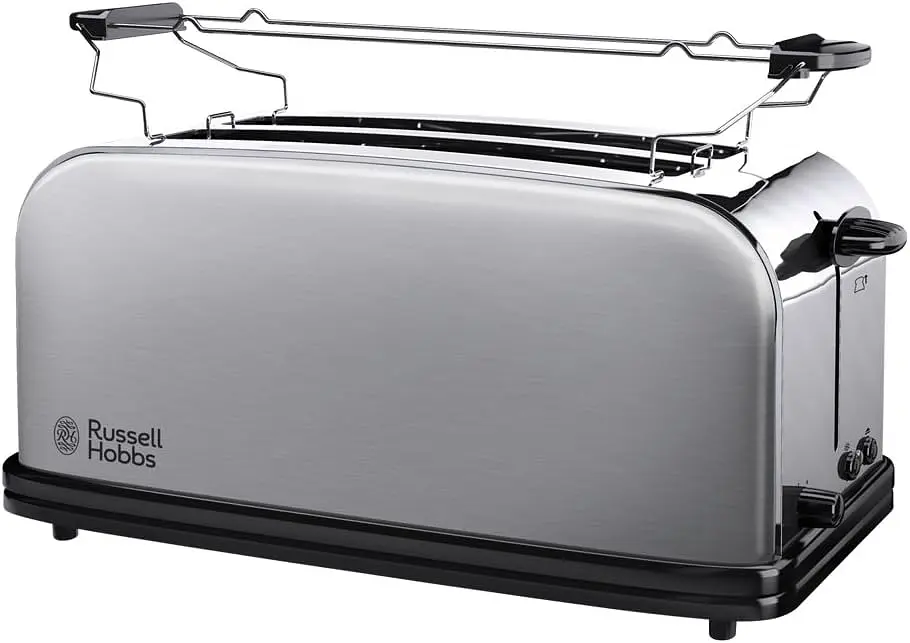 Тостер Oxford 1600Вт, длинные слоты на 4 тоста, металл, серебристый Russell Hobbs teh0025682 - фото 2