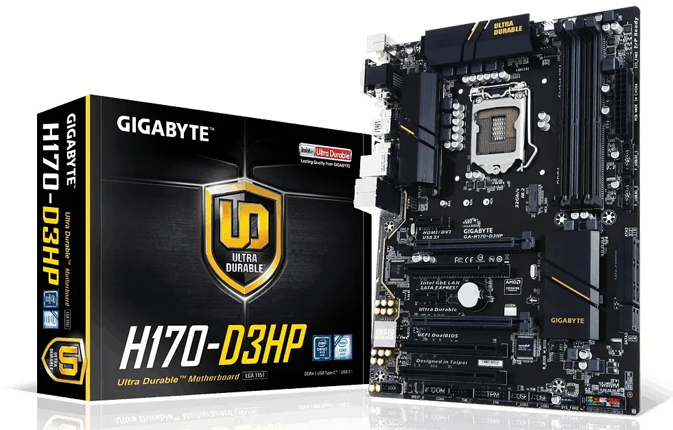 Материнська плата Gigabyte GA-H170-D3HP LGA 1151 (GA-H170-D3HP) Б/В - фото 2