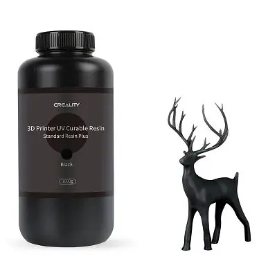 Фотополімерна смола Creality Resin, LCD Standard Plus 1кг, black, transparent (3302020090)