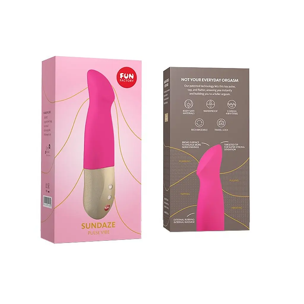 Вібратор Fun Factory Sundaze Pulse Vibe 17.5 см рожевий - фото 4
