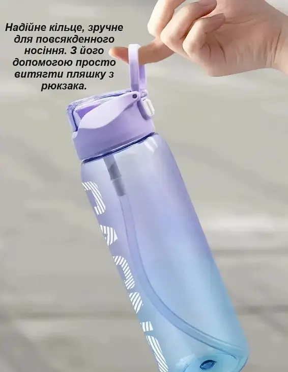 Бутылка для воды Casno 800 мл KXN-1257 Белая (KXN-1257_White) - фото 4