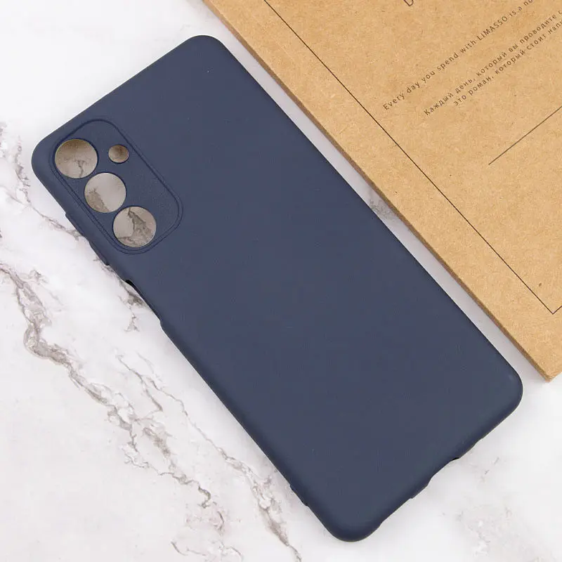 Чохол Silicone Cover Lakshmi Full Camera (A) для Samsung Galaxy A14 4G/5G Синій / Midnight Blue - фото 4