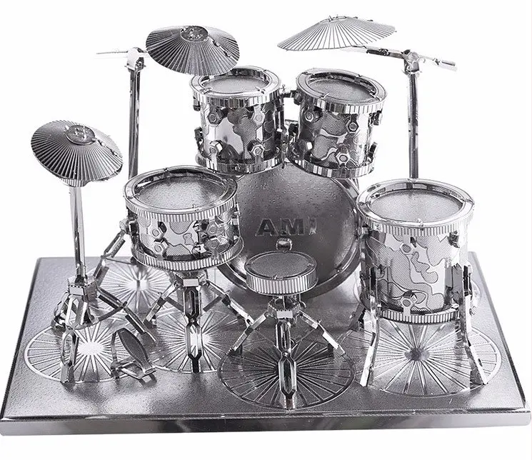 Колекційна модель PIECECOOL DRUM SET SILVER P032-S - фото 2