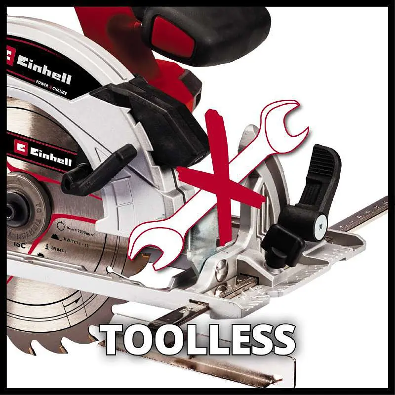 Пила дисковая аккумуляторная TE-CS 18/165-1LI - Solo PXC 18В Einhell teh0025800 - фото 7