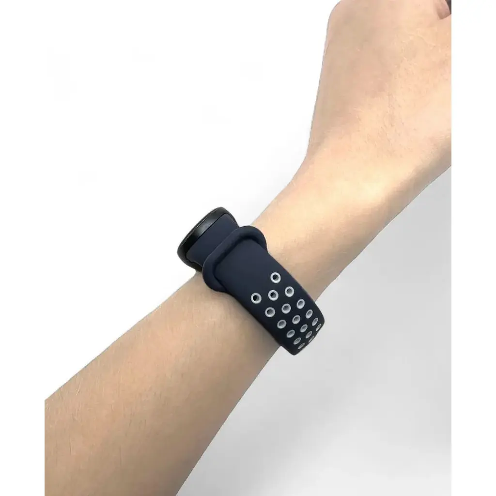 Ремінець Becover Vents Style для Xiaomi Mi Smart Band 9 Blue-White (711987) - фото 5