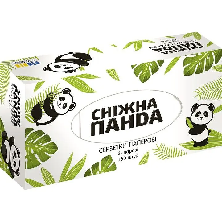 Серветки косметичні Сніжна Панда  в асортименті 150 шт. - фото 4