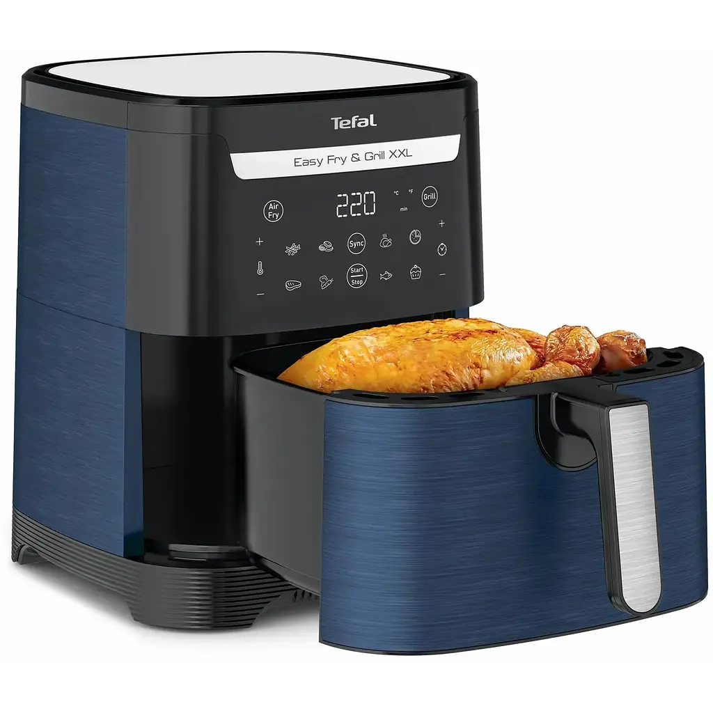 Мультипіч Tefal EasyFry&Grill XXL 1830 Вт чорно-синя (EY801410) - фото 2