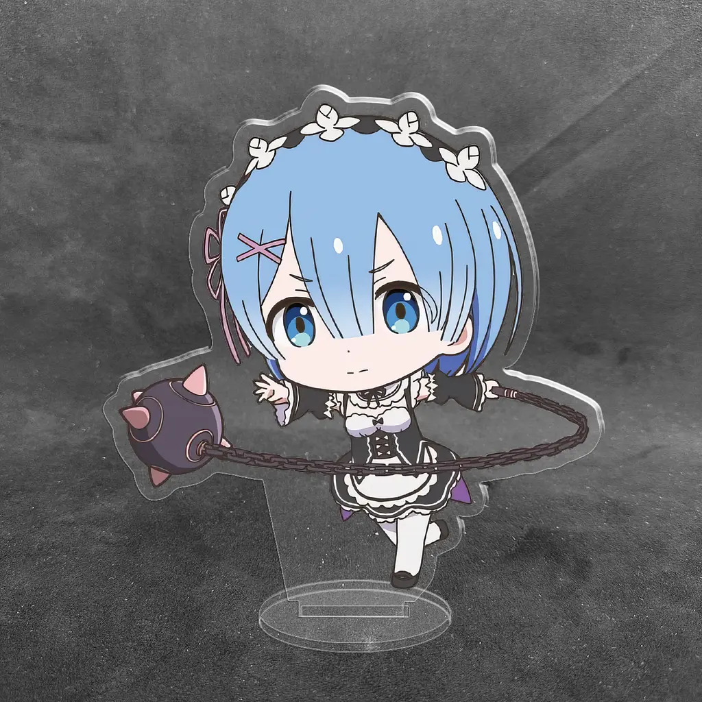 Акрилова колекційна фігурка Чібі Chibi Аніме Re:Zero. Життя з нуля в альтернативному світі - Рем 10 см - фото 2