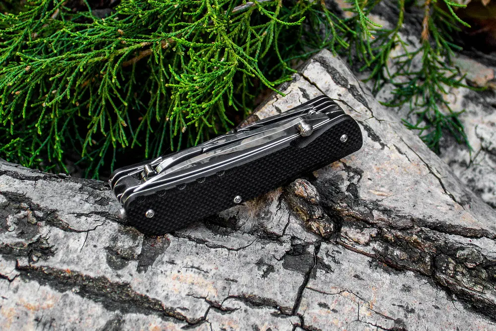 Багатофункціональний ніж Ruike Trekker LD41-B, (8.5 см) 12C27 / G10 чорний, 22 інстр. - фото 8